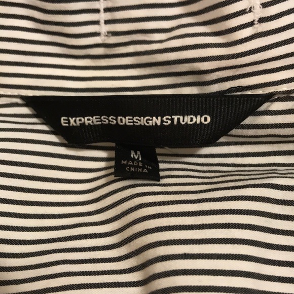 ruffle striped button down dress shirt - Picture 2 of 2